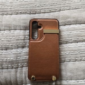 Casebus Farill Wallet Case for Samsung Galaxy 24 + plus brown faux leather